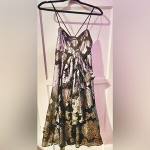 Calvin Klein size 8 silver and black PARTY dress.